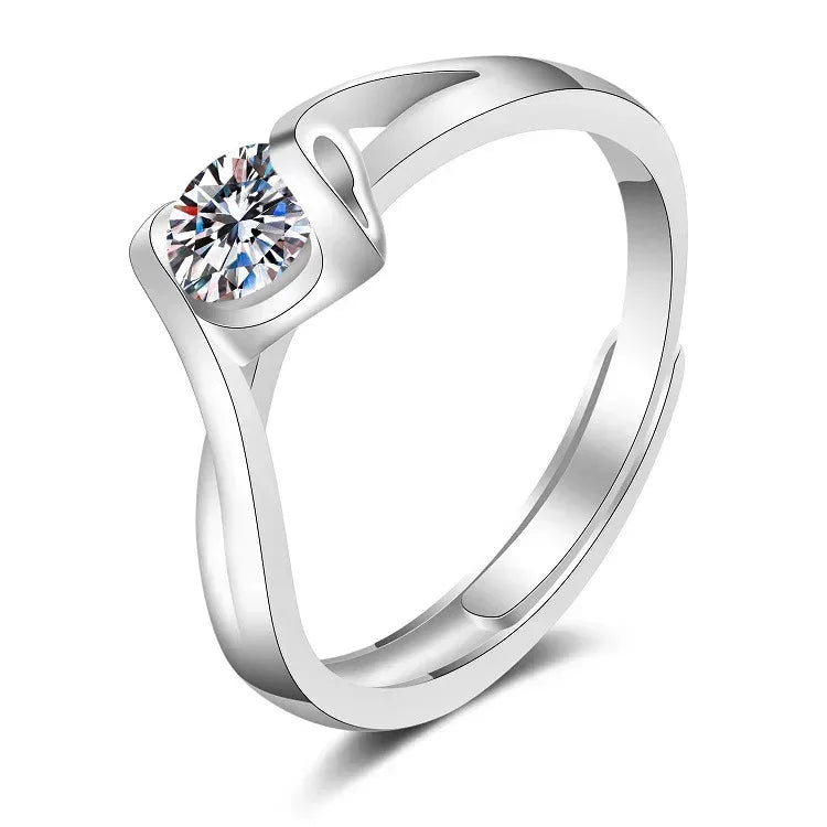 Six-claw 1 Karat Engagement Ring - Viexta