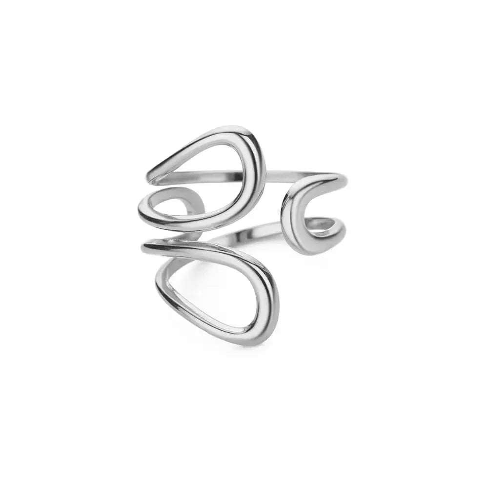 18K Gold Korean Minimalist Ring - Viexta