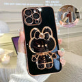 Creative Cartoon Rabbit Stand Mirror Phone Case - Viexta