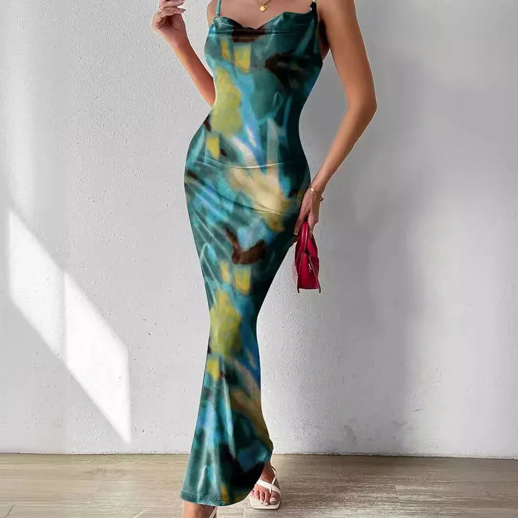 Spaghetti Strap Sleeveless Dress - Viexta