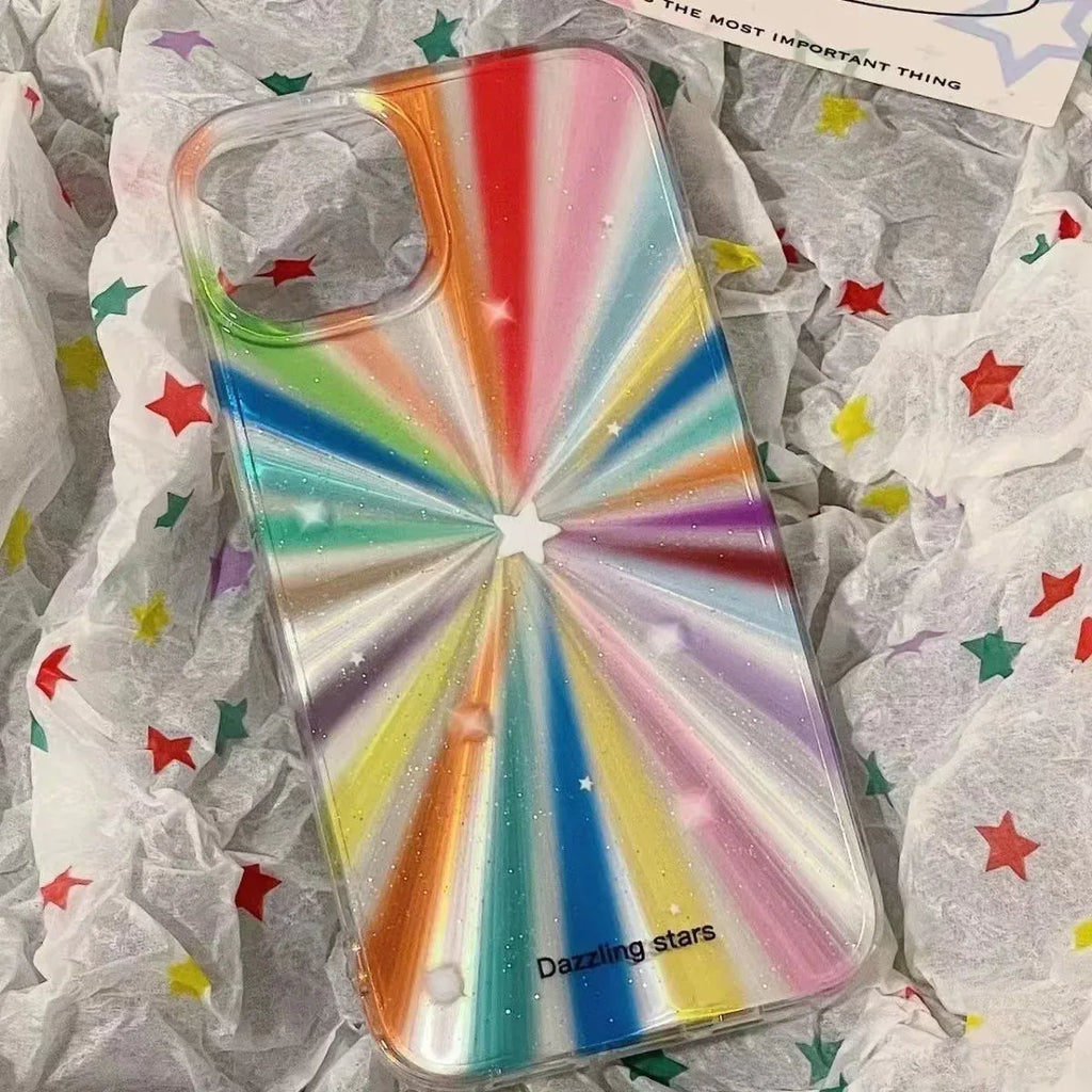 Drop-resistant Rainbow Star iPhone Case - Viexta