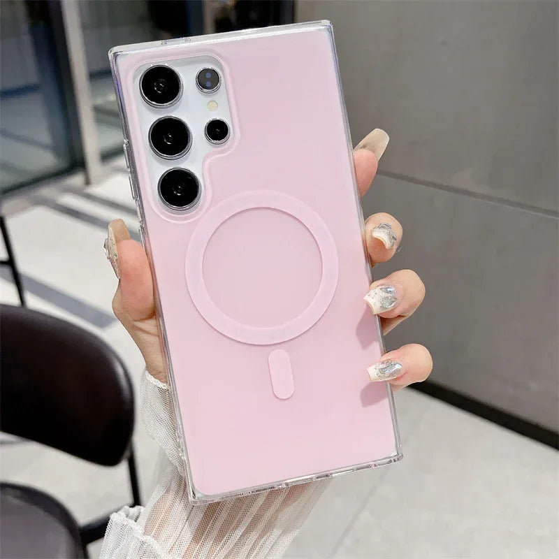 Macaron Color Series Magnetic Samsung Phone Case - Viexta