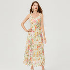 Flower Cutout Embroidered Dress