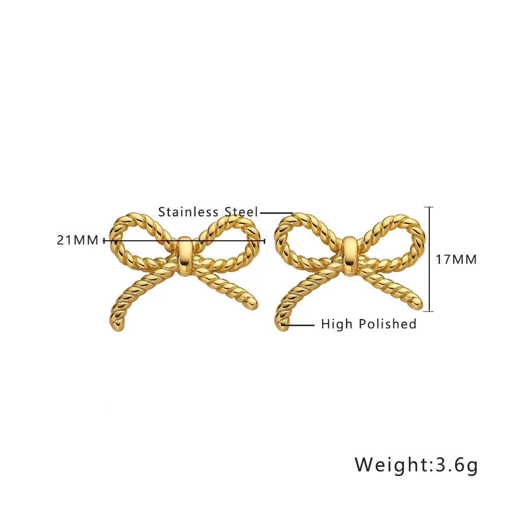 Stainless Steel Geometry Stud Earrings - Viexta
