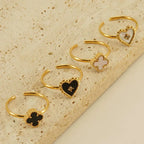 Heart-shaped Stainless Steel Ring - Viexta