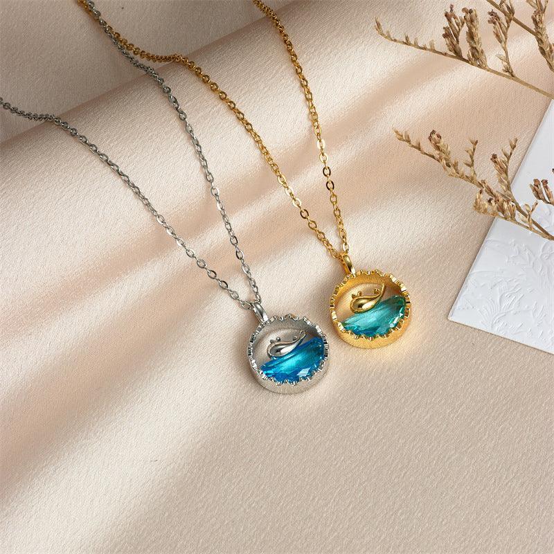 whale-pendant-clavicle-chain - Viexta