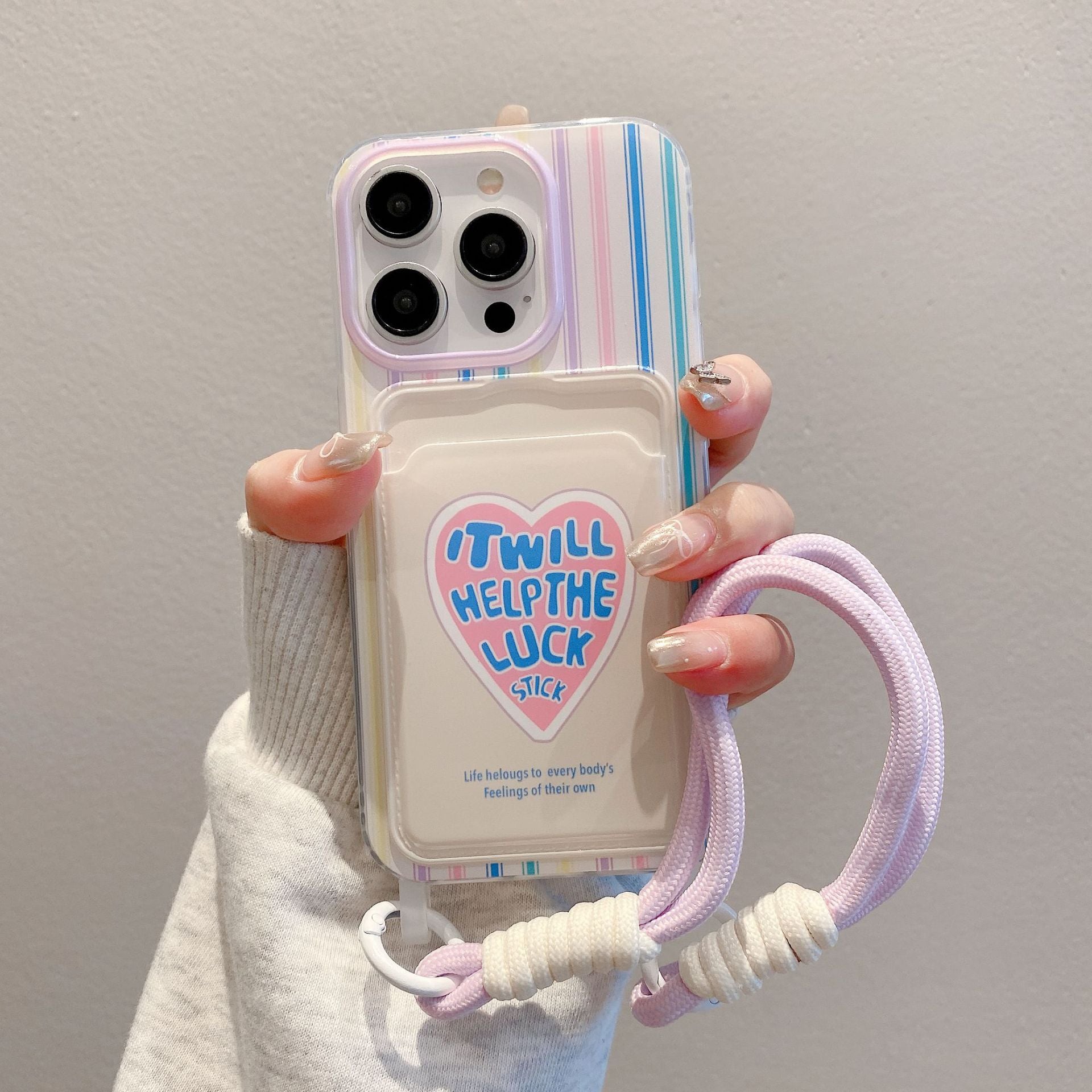 Cartoon Lanyard iPhone Case