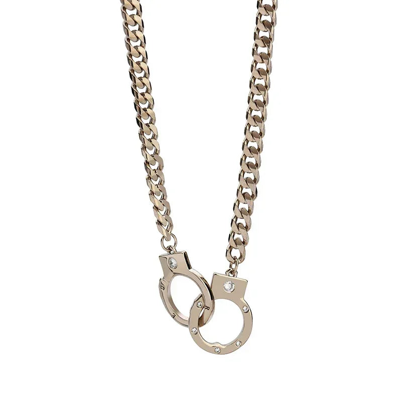 Universal Titanium Steel Handcuffs Necklace - Viexta