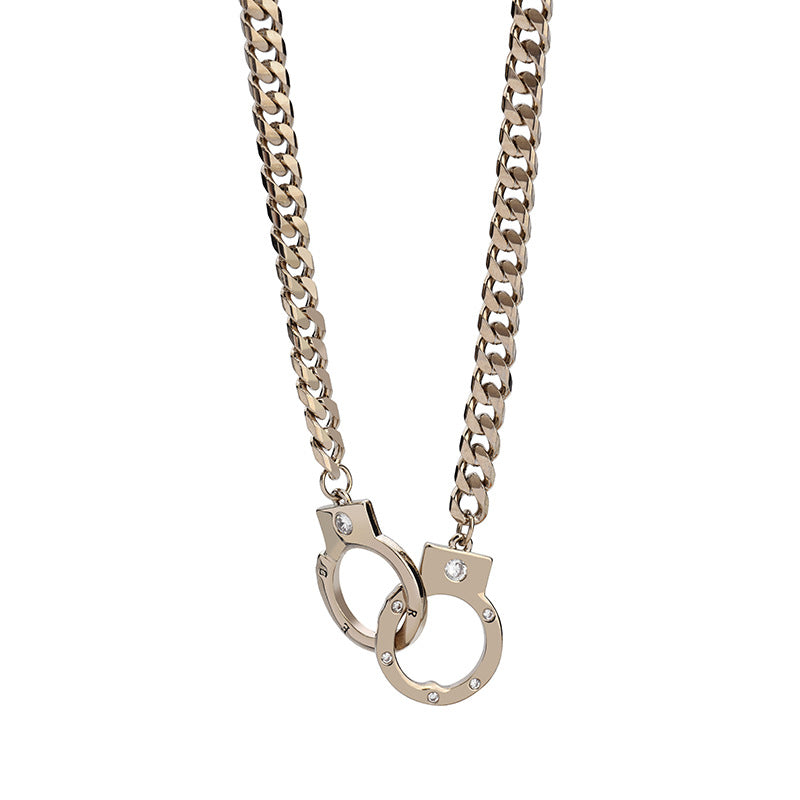 Universal Titanium Steel Handcuffs Necklace