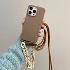 Candy Color Chain Lanyard Soft Lanyard iPhone Case - Viexta