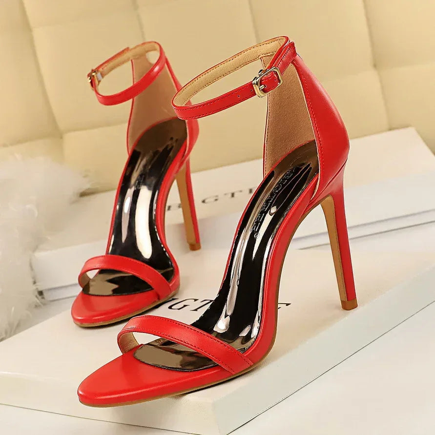 Summer Fashion Ankle-strap High Heels - Viexta