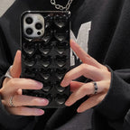Solid Color Stereo Heart iPhone Case - Viexta