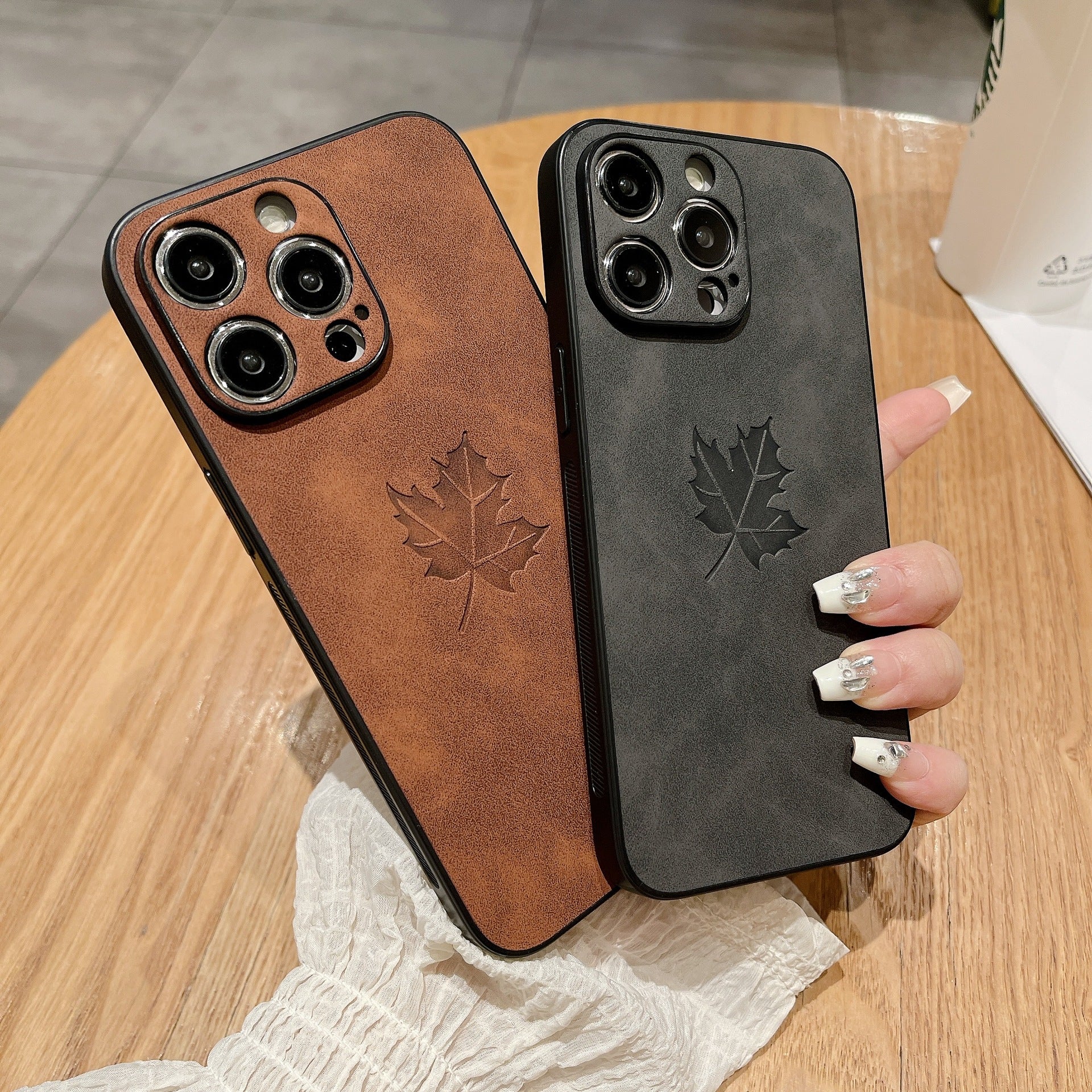Skin Feeling Maple Leaf iPhone Case