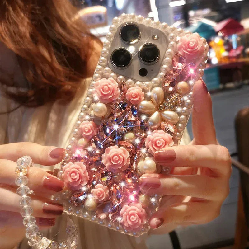 Fashion Personalized Flower Shiny iPhone Case - Viexta