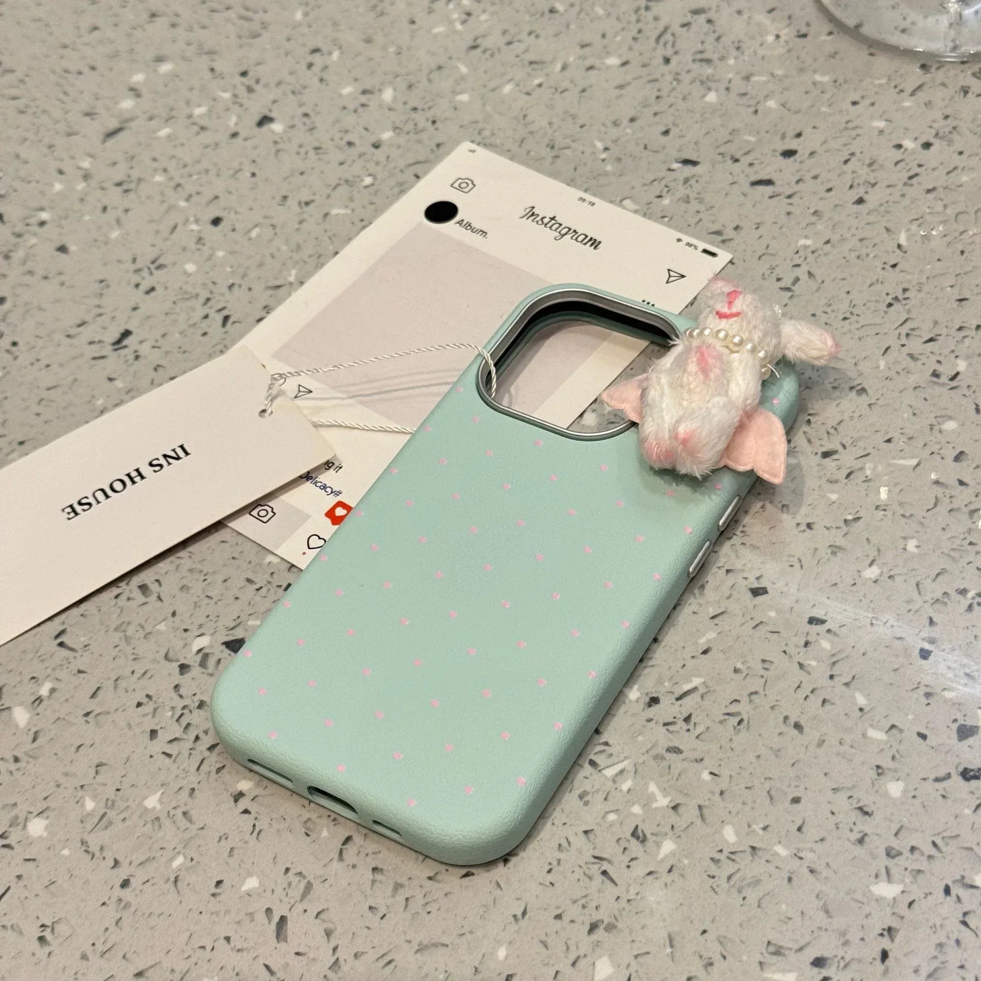 Love Three-dimensional Teddy Bear iPhone Case - Viexta
