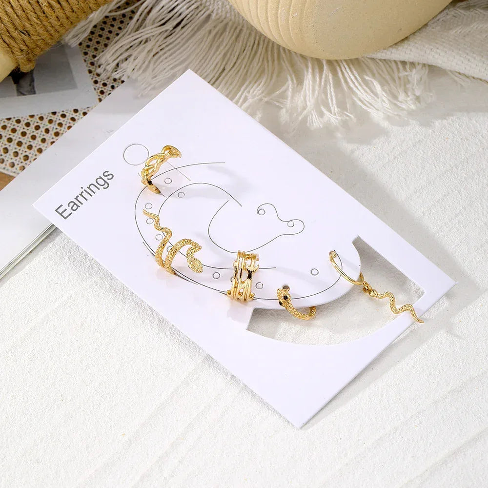 5piece Clip Earrings - Viexta