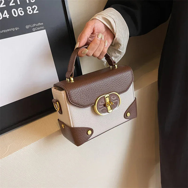 Crossbody Fashionable Portable Small Square Bag - Viexta