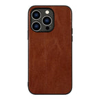 Solid Color Matte Leather iPhone Case - Viexta