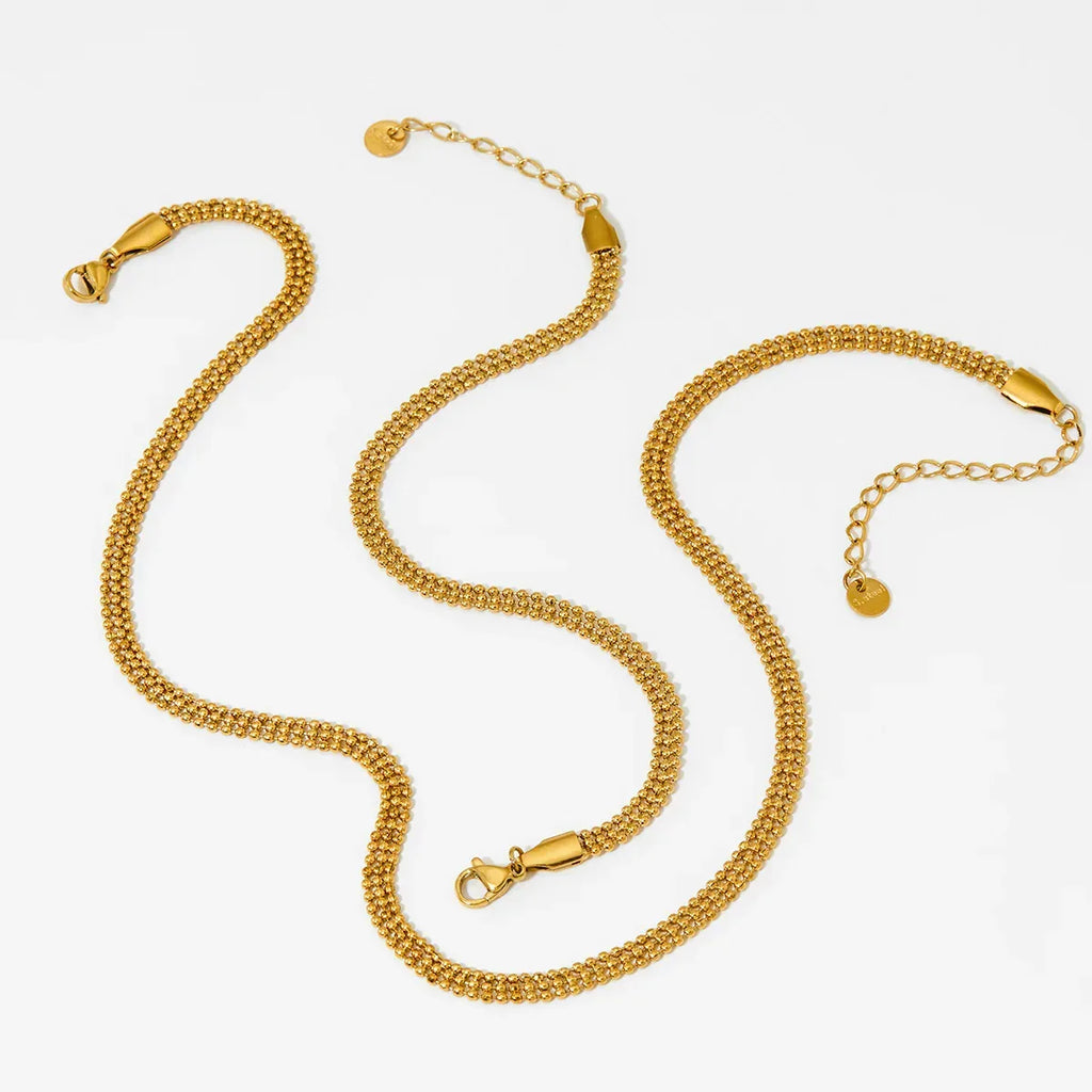 Cross-border Bead Chain Necklace Bracelet Set - Viexta