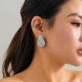 Rhinestone Retro Drop Ear Studs - Viexta