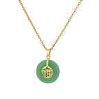 Oval Cat's Eye Pendant Titanium Steel Necklace - Viexta