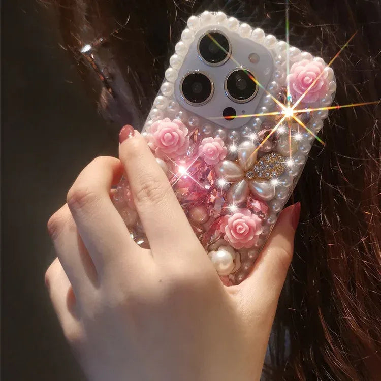 Fashion Personalized Flower Shiny iPhone Case - Viexta