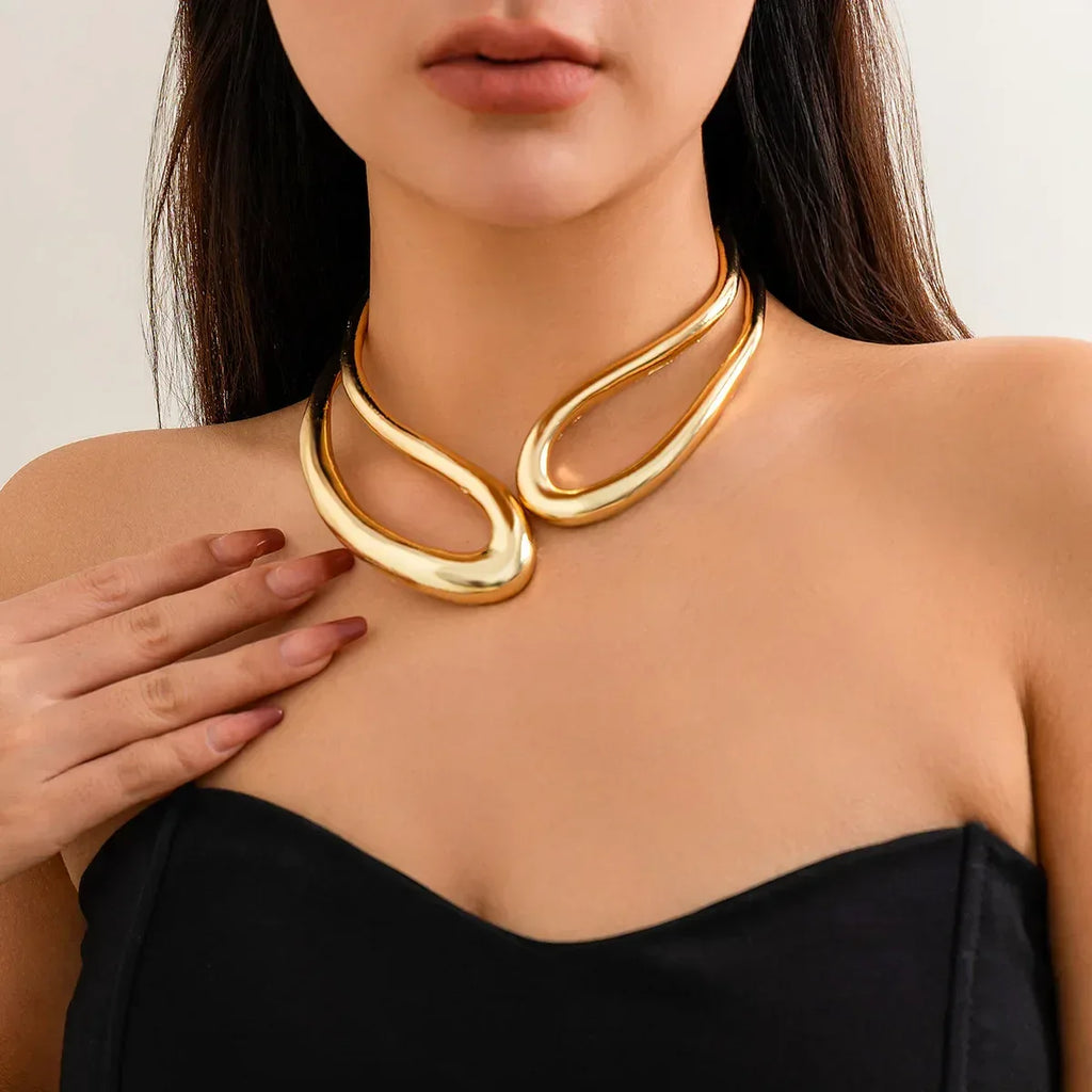 Glossy Ring Retro Hollow Bracelet/Necklace - Viexta