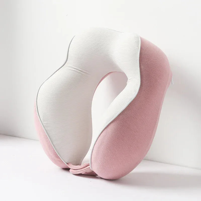 Memory Cotton U-shaped Pillow Removable And Washable For Travel - Viexta