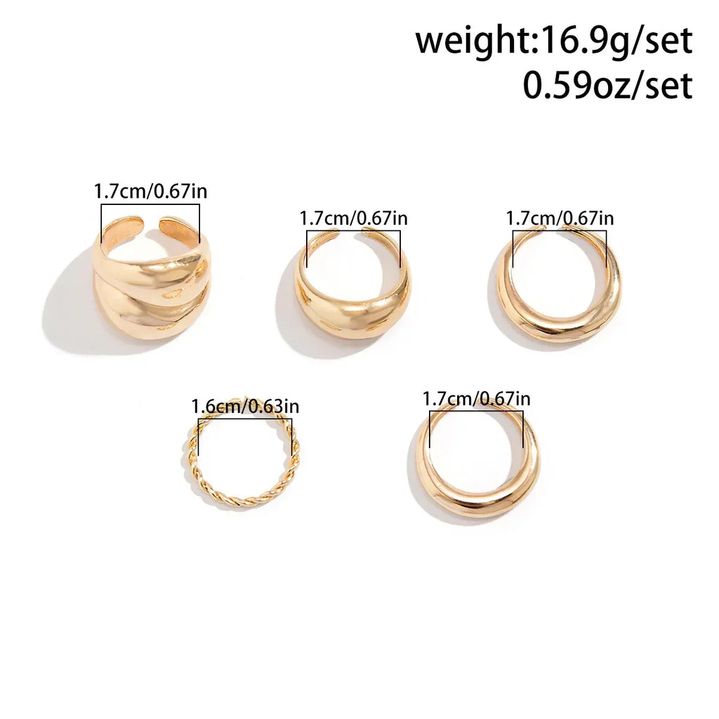 Trendy Glossy Water Drop Ring - Viexta
