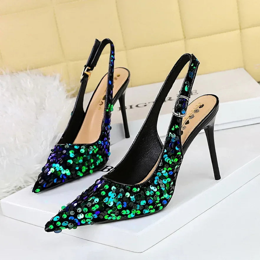 Women's Shallow Pointed-toe Heels - Viexta