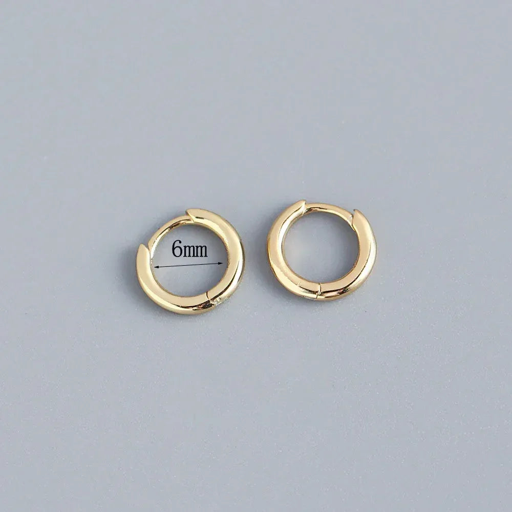 Diamond-embedded Gold-plated Versatile Earrings - Viexta