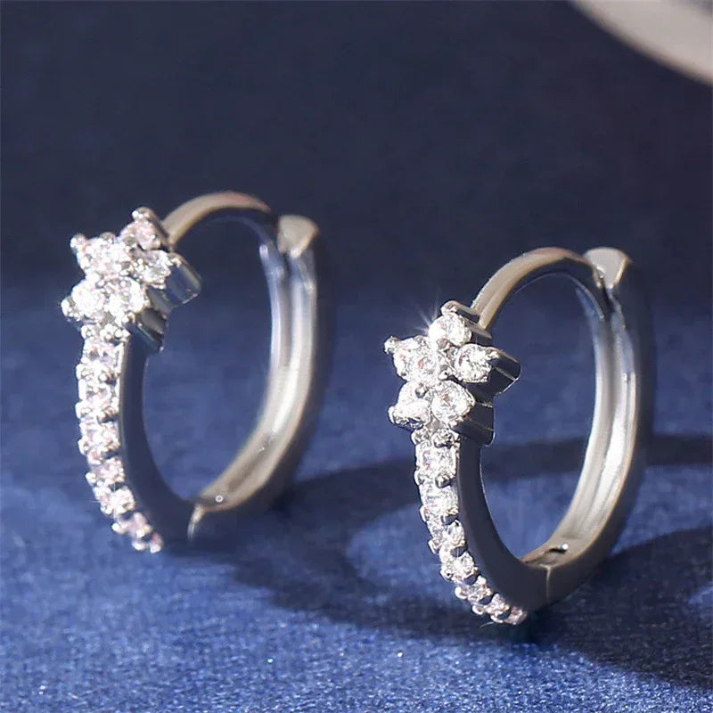 Micro Inlay Diamond Creative Earrings - Viexta
