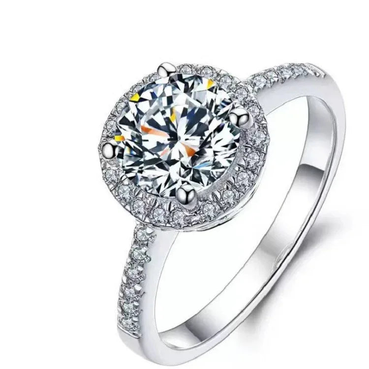 Six-claw 1 Karat Engagement Ring - Viexta