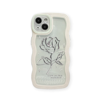 Rose Transparent iPhone Case