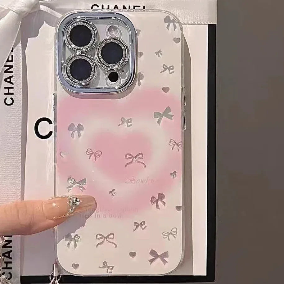 Heart Blush Bow iPhone Case - Viexta