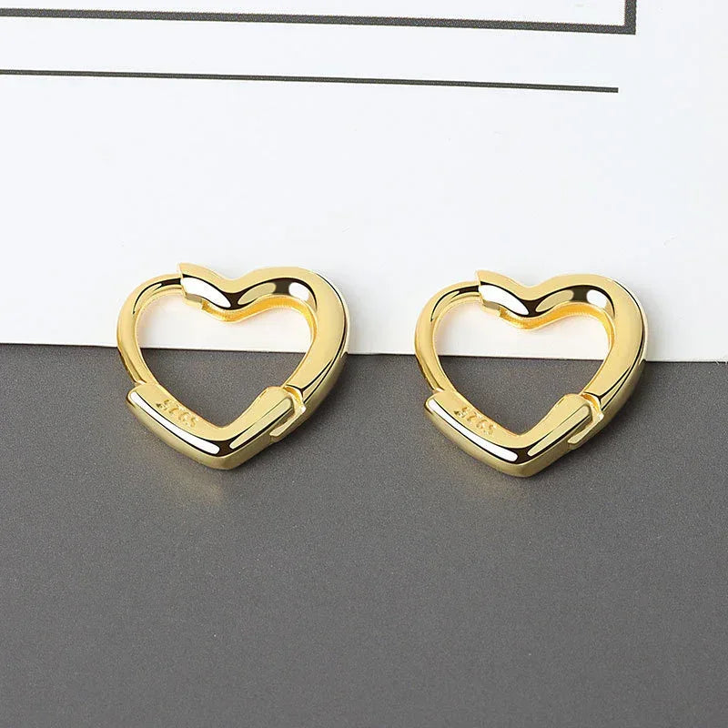 Diamond-embedded Gold-plated Versatile Earrings - Viexta