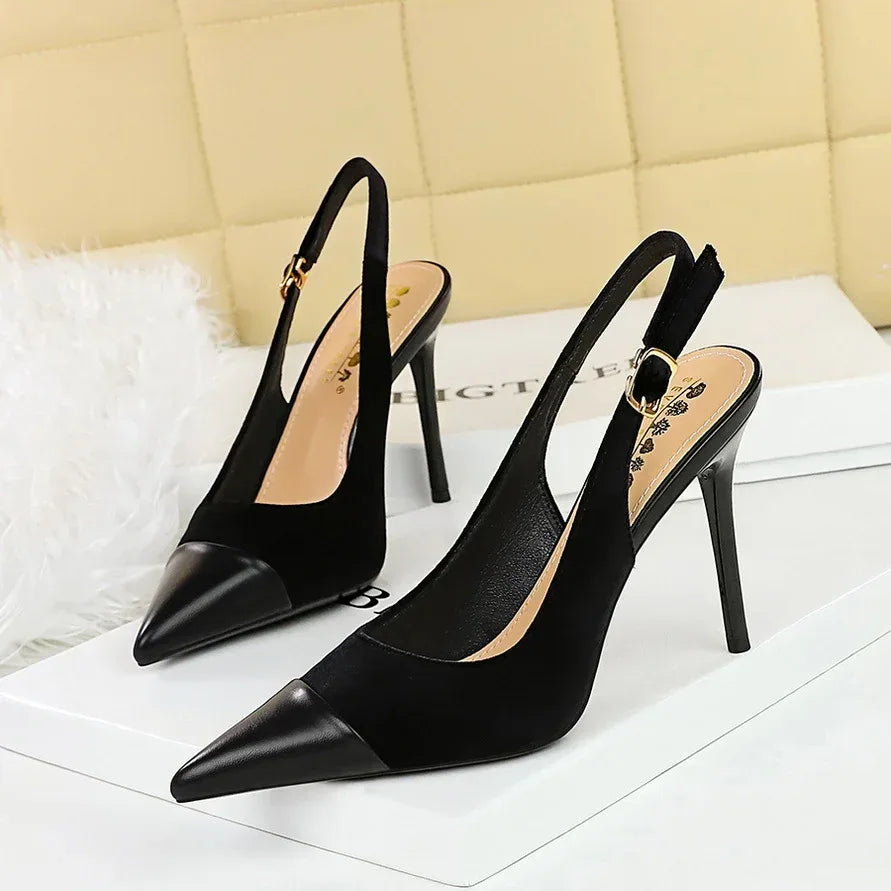 Women Velvet Heels - Viexta