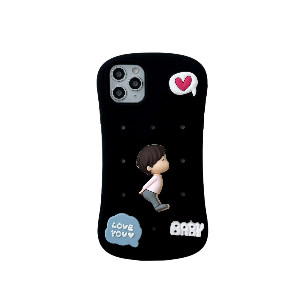 Couple Silicone Drop-resistant Heat Dissipation iPhone Case - Viexta