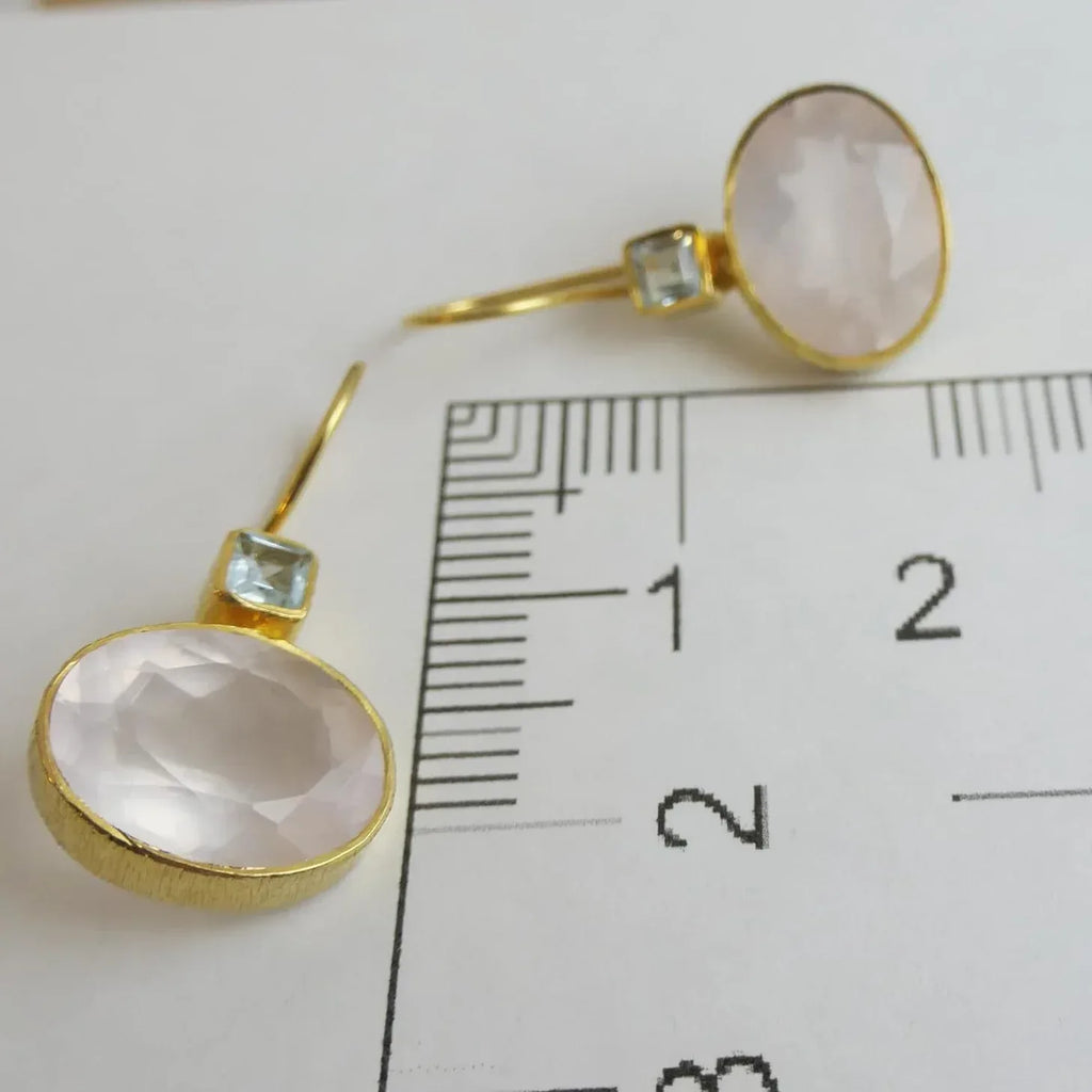 exaggerated-geometry-crystal-glass-long-earrings - Viexta