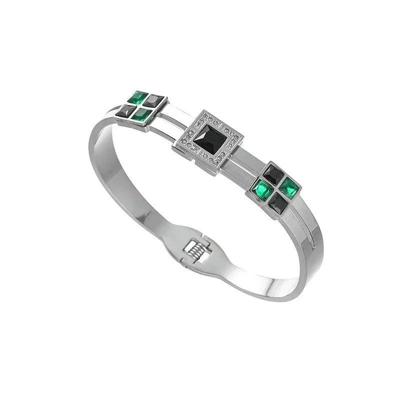 Titanium Steel Plated 18K Gold Light Luxury Bracelet - Viexta