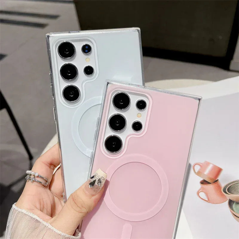 Macaron Color Series Magnetic Samsung Phone Case - Viexta