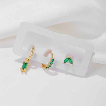 3piece Zircon Ear Clip