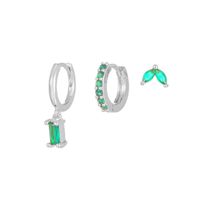 3piece Zircon Ear Clip