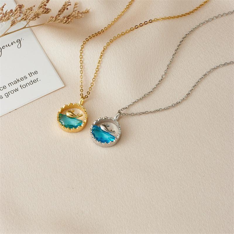 whale-pendant-clavicle-chain - Viexta