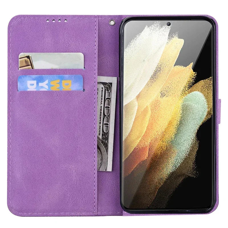 Bowknot Embossed Leather iPhone Case - Viexta