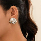 Glossy Water Drop Stud Earrings - Viexta