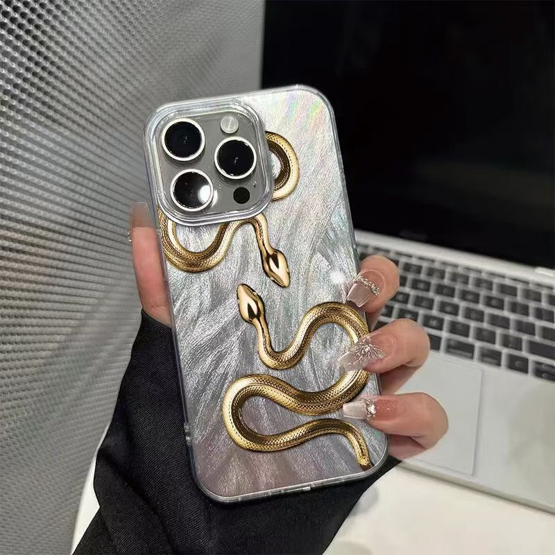 gold-snake-iphone-case