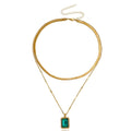 Snake Collar-Bone Double-layer Clavicle Chain - Viexta