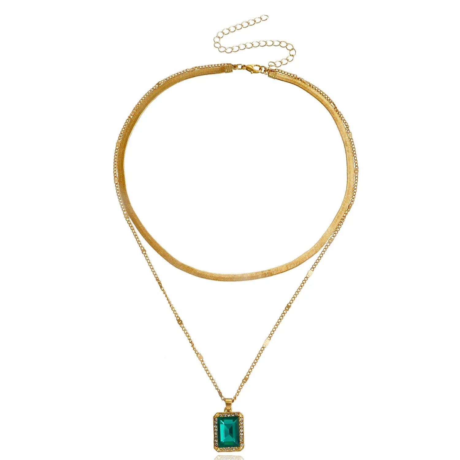 Snake Collar-Bone Double-layer Clavicle Chain - Viexta