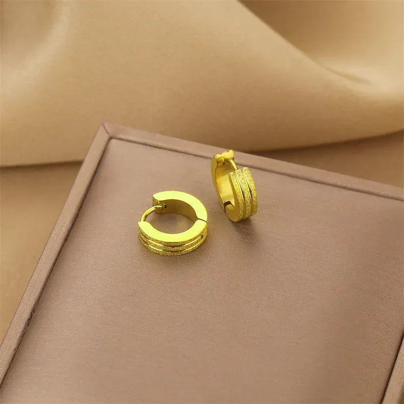 18k Trendy Hoops - Viexta